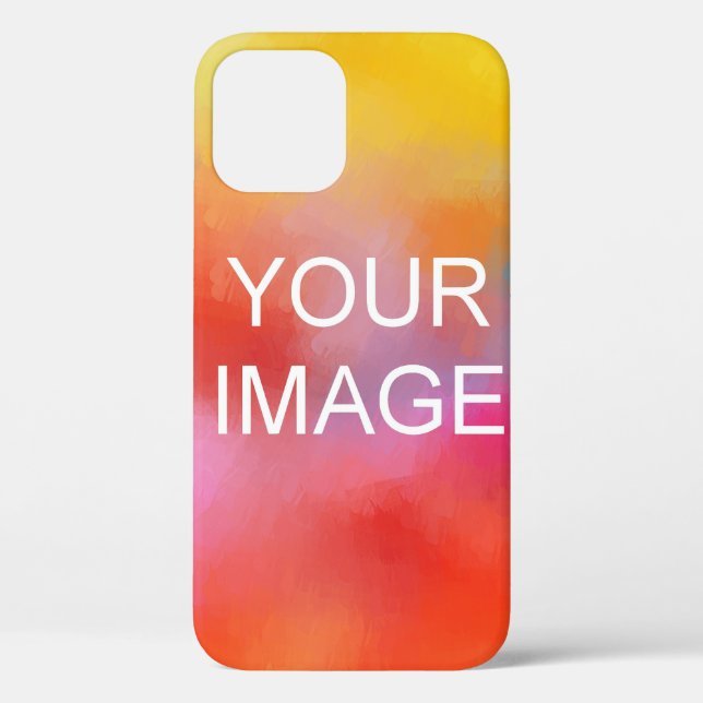 Custom Upload Logo Photo Picture Image Template Case-Mate iPhone Case (Back)