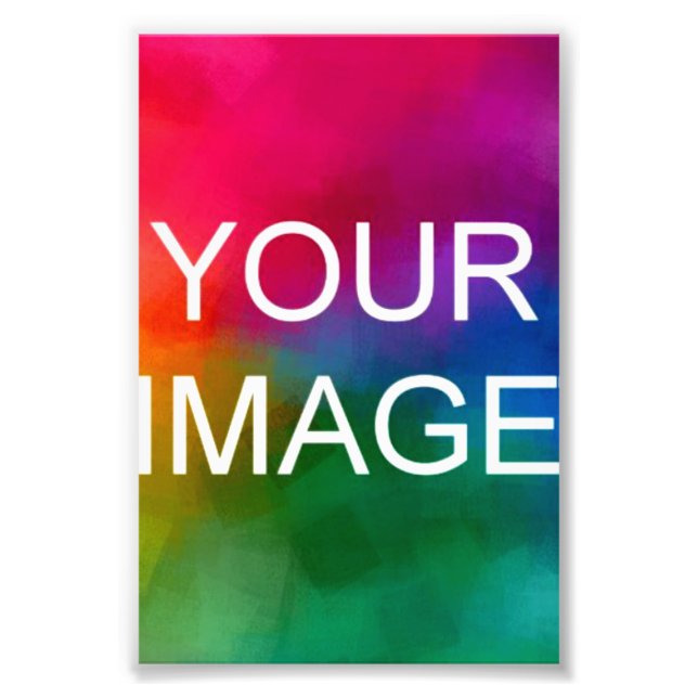 Custom Upload Photo Image Logo Template High Class Print (Front)