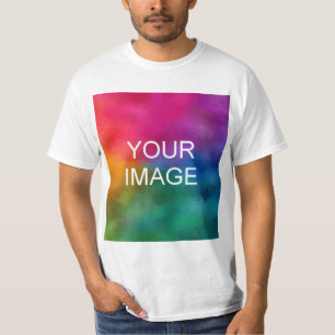 Custom Upload Your Image Logo Photo Template T-Shirt