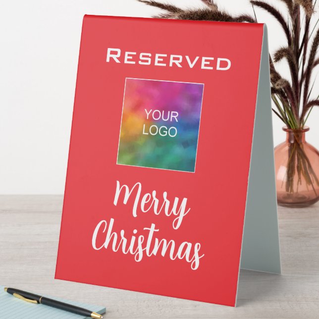 Custom Upload Your Logo Merry Christmas Reserved (In SItu (Table))