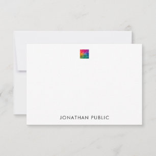 Custom Upload Your Own Company Logo Here Card