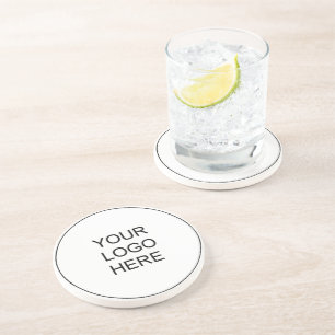 Custom Upload Your Own Company Logo Here Round Coaster