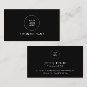 Custom Upload Your Own Company Logo to Business Card