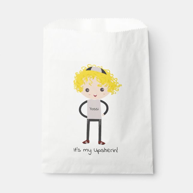Custom Upsherin Party Bags (Front)