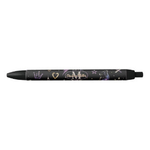 Custom Urban Graffiti Cosmic Doodle  Black Ink Pen