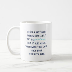 Custom US Navy Mom Birthday Mother’s Day Gift Coffee Mug