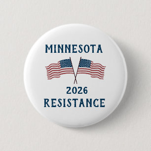 Custom USA Flag Resistance 6 Cm Round Badge
