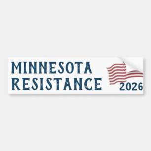 Custom USA Flag Resistance  Bumper Sticker