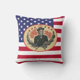 Custom USA President Flag Cushion