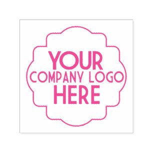 Custom Use Your Own Company Logo Modern Self-inking Stamp