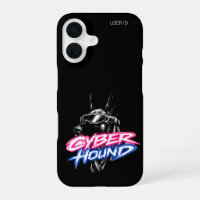 Custom User ID Cyber Hound Doberman iPhone 16 Case