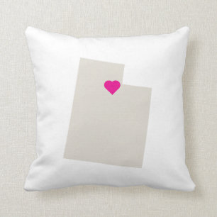 Custom Utah State Love Reversible Pillow