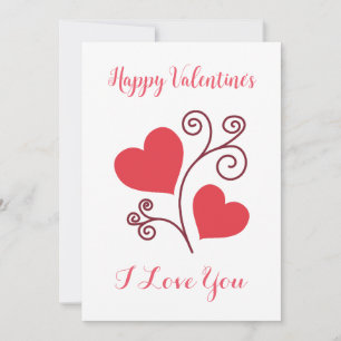 Custom Valentine's Card Minimalist Modern Chic