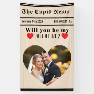 Custom Valentines Day Gift Idea, Printable Will  Banner