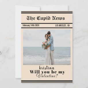 Custom Valentines Day Gift Idea, Printable Will Holiday Card
