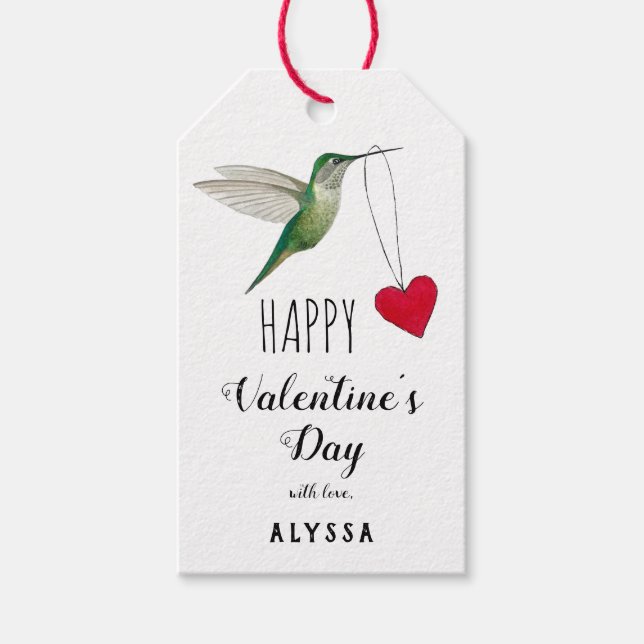 Custom Valentine's Day Gift Tags (Front)