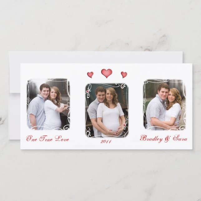 Custom Valentine's Day Love Photo Card (Front)