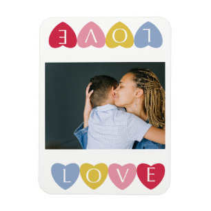 Custom valentine's day love photo collage    magnet