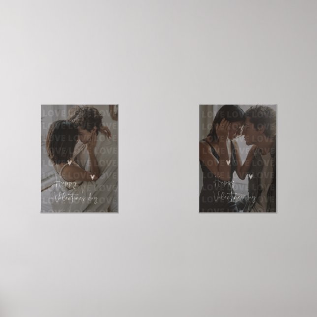 Custom Valentine's Day Romantic Couple Photo  (Front)