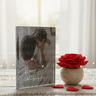 Custom Valentine's Day Romantic Couple Photo  Block