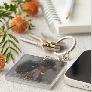 Custom Valentine's Day Romantic Couple Photo  Key Ring