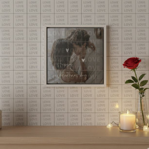 Custom Valentine's Day Romantic Couple Photo  Tile