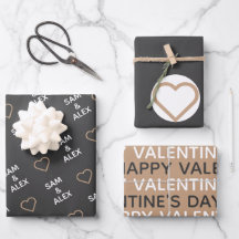 Custom Valentine's Day Wrapping Paper