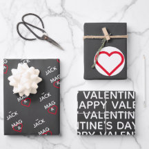 Custom Valentine's Day Wrapping Paper