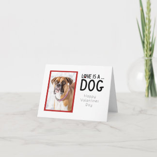 Custom Valentines - Dog Greeting Card