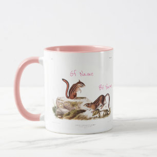 Custom Valentine's Squirrel Couple name Mug