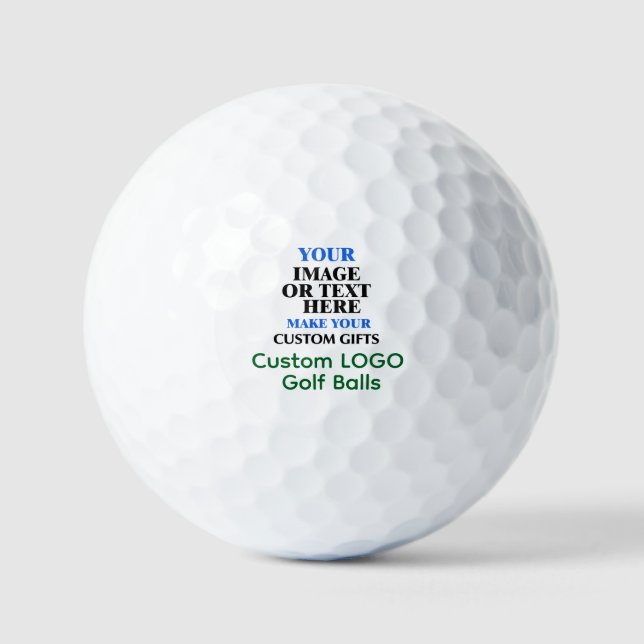Custom Value Golf Ball - Personalised Quality Gift (Front)
