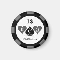 Custom value poker chip casino wedding favour gift