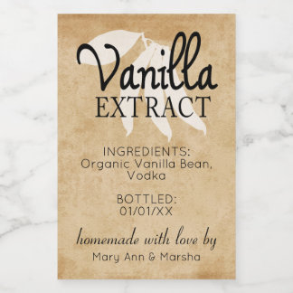 Custom Vanilla Extract Label
