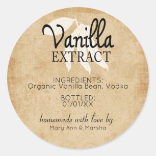 Custom Vanilla Extract Label Sticker