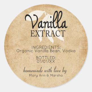 Custom Vanilla Extract Label Sticker