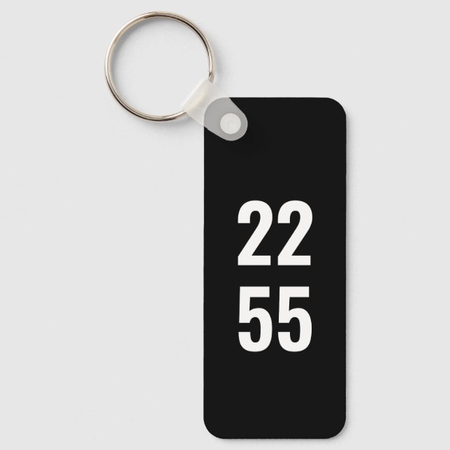 Custom Vehicle Number Plate Keychain (Front)