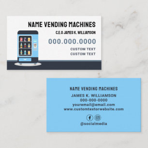 Custom Vending Machines Business Card