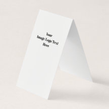 Custom Vertical Tent Fold Folded Business Card