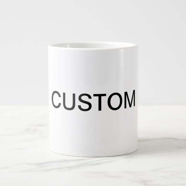 custom very large large coffee mug (Front)