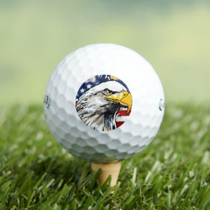 Custom Veterans Gift - Callaway Bald Eagle  Golf Balls