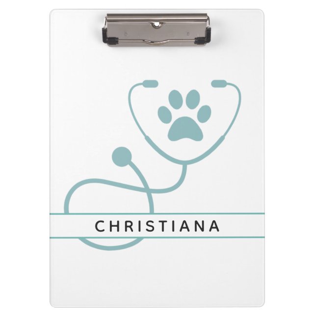 Custom Veterinarian Veterinary Professionals Clipboard (Front)