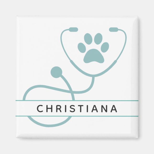 Custom Veterinarian Veterinary Professionals Magnet (Front)