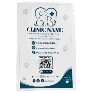 Custom Veterinary Clinic Paper Bag