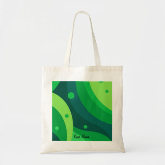 Custom Vibrant Green Colourful Pattern Aesthetic Tote Bag