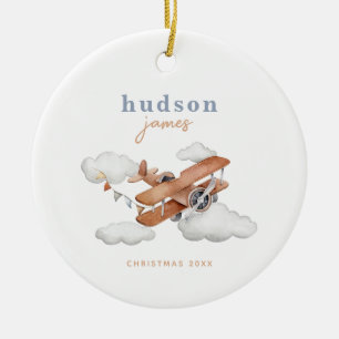 Custom Vintage Aeroplane Ornament