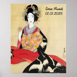 Custom Vintage Aesthetic Japan Kimono Wall Art