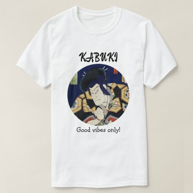 Custom Vintage Aesthetic Japanese Kabuki Theatre T-Shirt (Design Front)