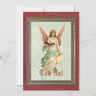 Custom Vintage Antique Seasons Greetings Holiday Card
