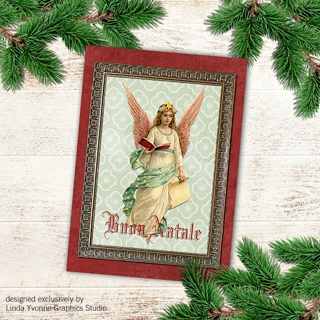 Custom Vintage Antique Seasons Greetings Holiday Card (Creator Uploaded)
