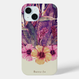 Custom Vintage Australian Tropical Summer iPhone 15 Case